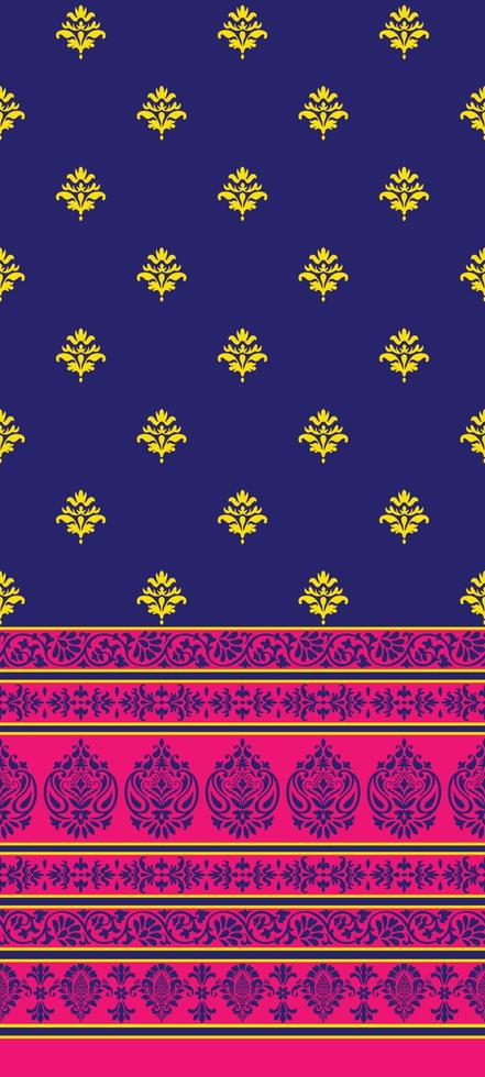 Seamless Floral Pattern in vector.Wild flowers, leaves, branches, candies repeat pattern design set.Handmade. Wallpaper, fabric or design of gift paper. vector