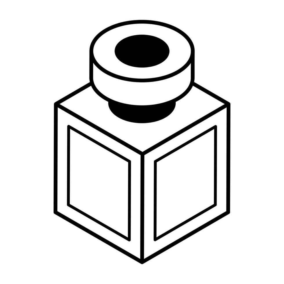 An icon of cologne line design vector