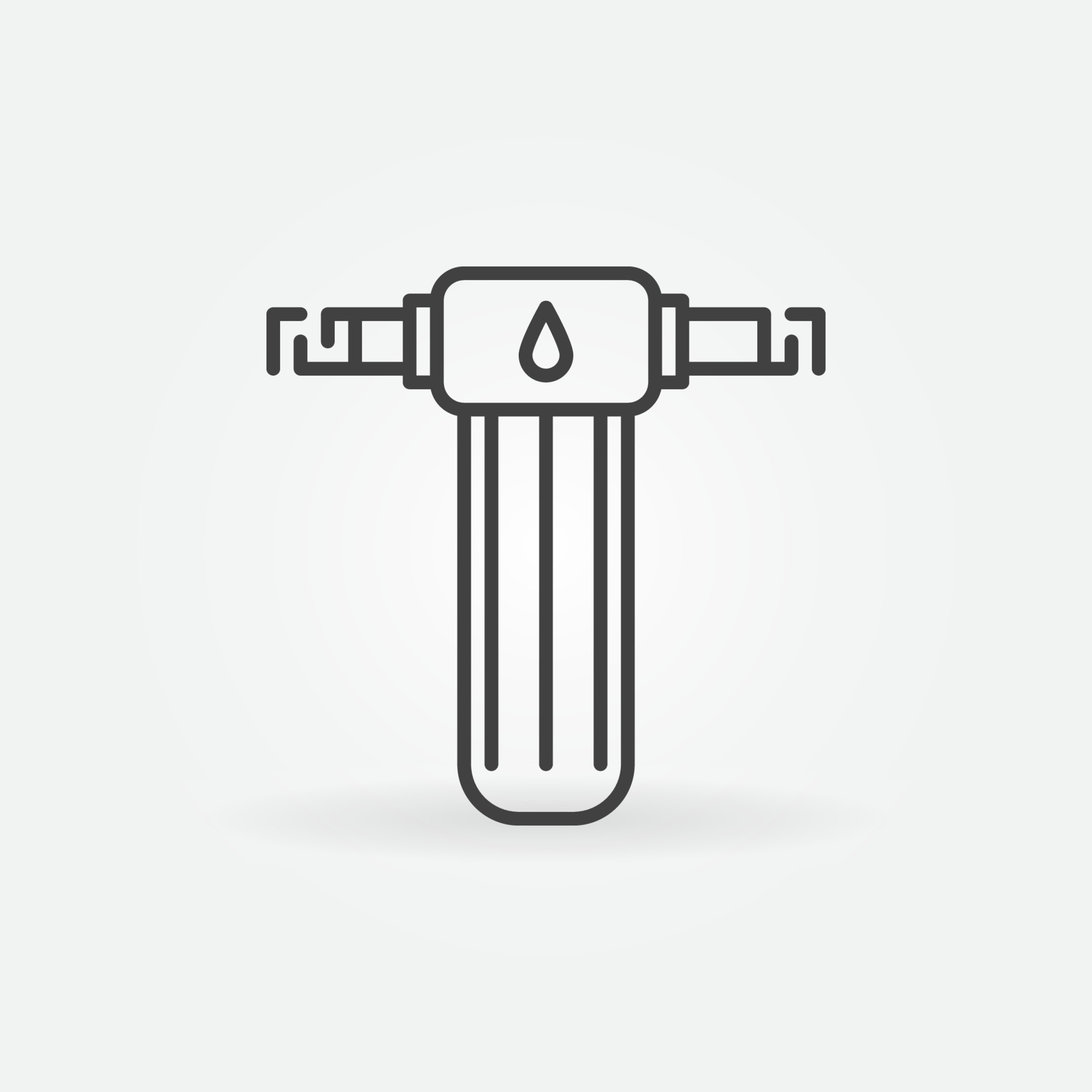 Main Water Filter vector concept icon in outline style 13271070 Vector