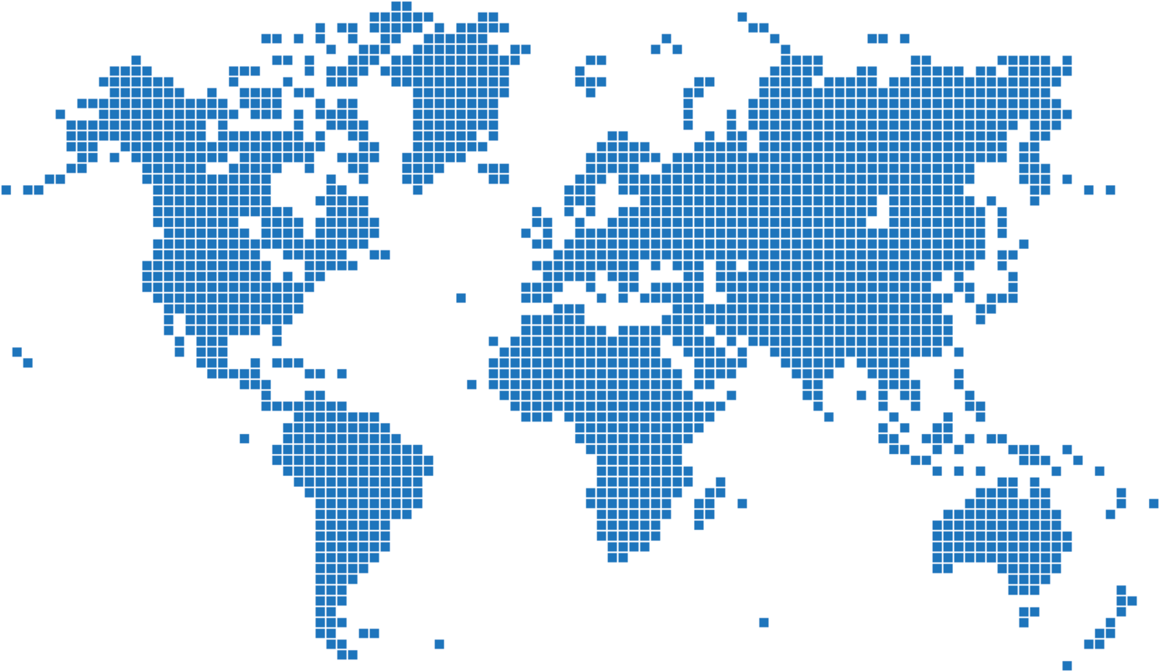 Blue square world map png