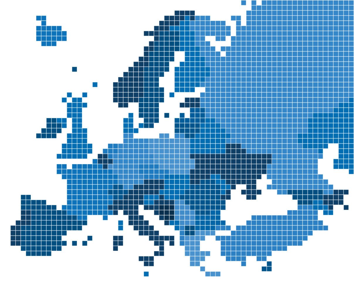 Geometrie quadratische Form der Europakarte png