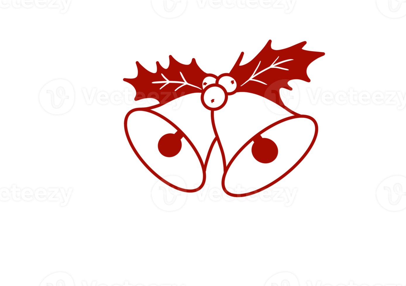 Red Bell Outlined 13271667 PNG