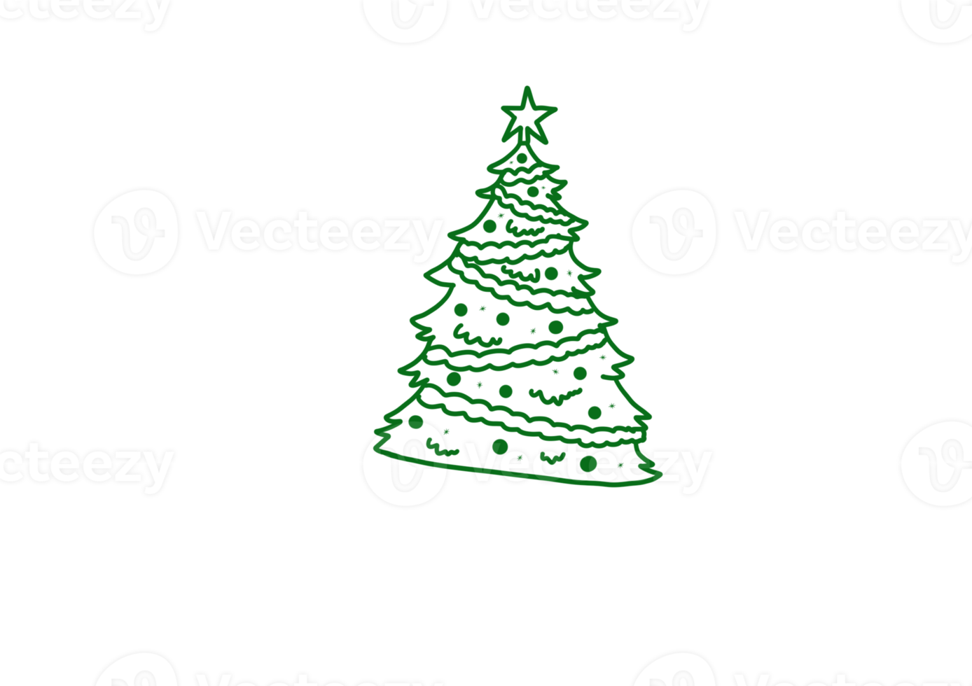 green-christmas-outlined-13271674-png
