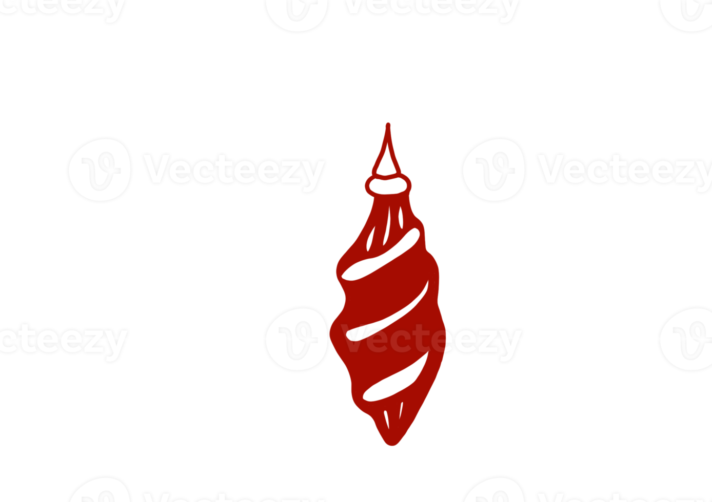 enfeite de natal vermelho png