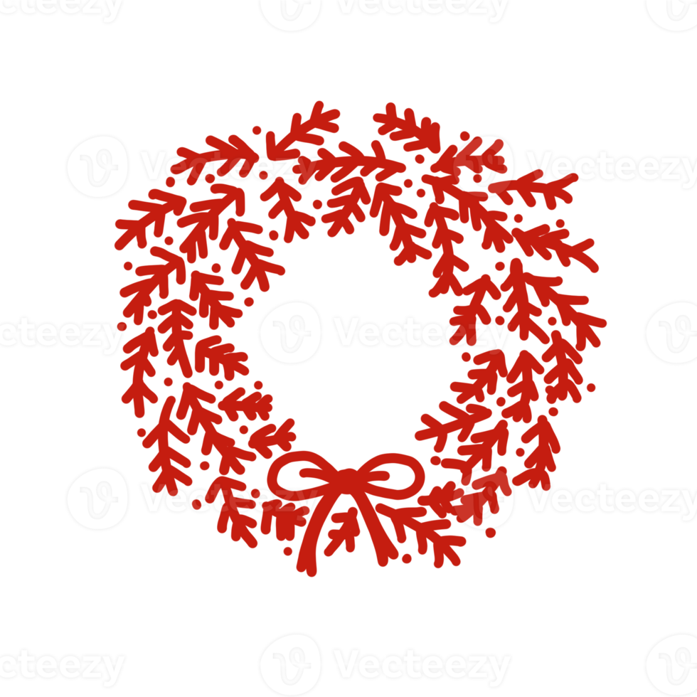 Red Christmas Wreath png