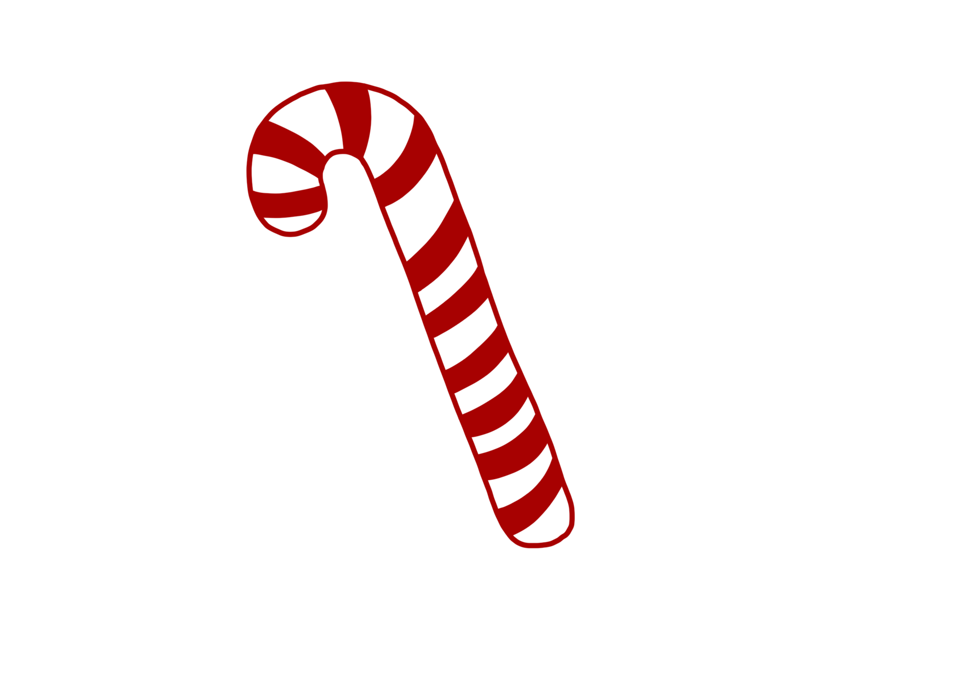 Red Candy Cane 13271705 PNG