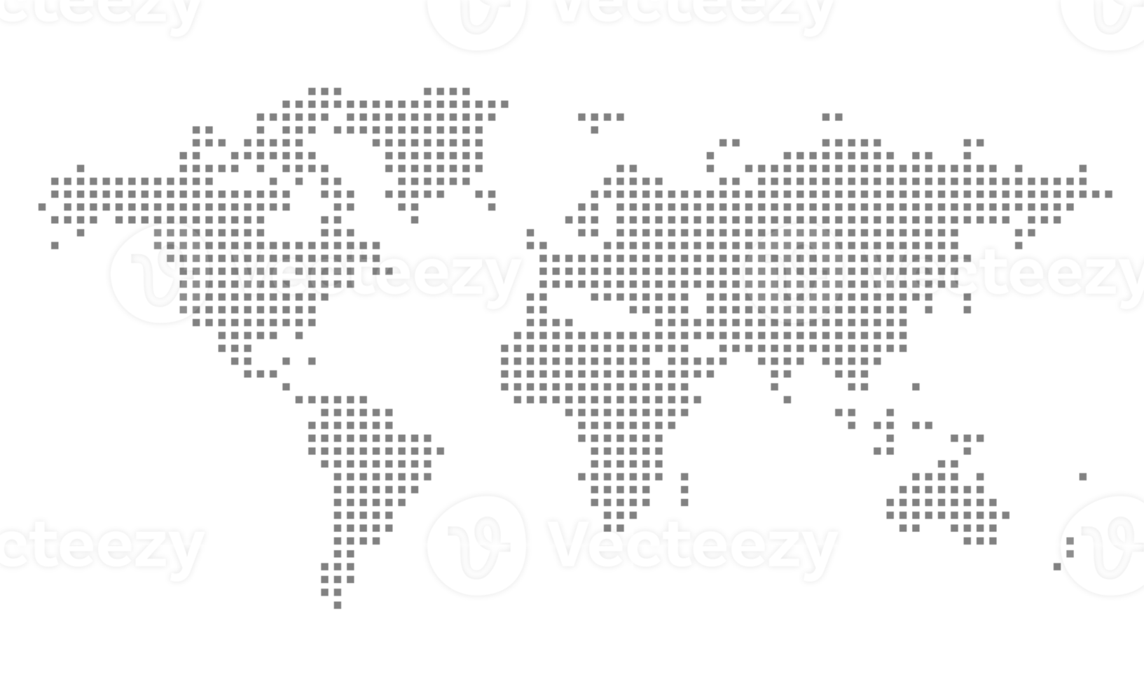 World map template with continents, North and South America, Europe and Asia, Africa and Australia png