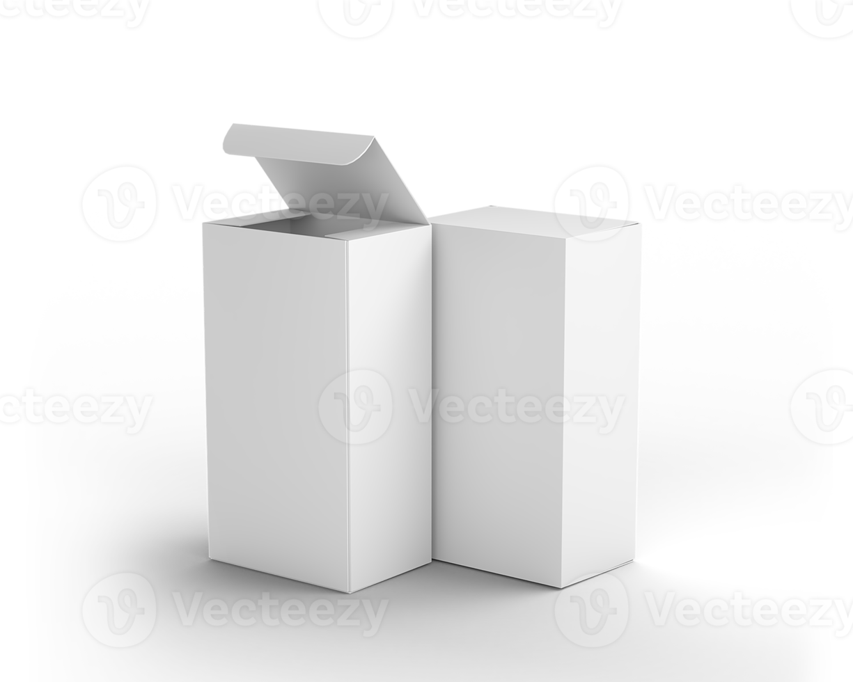 Paper Box 3D Rendering Object png
