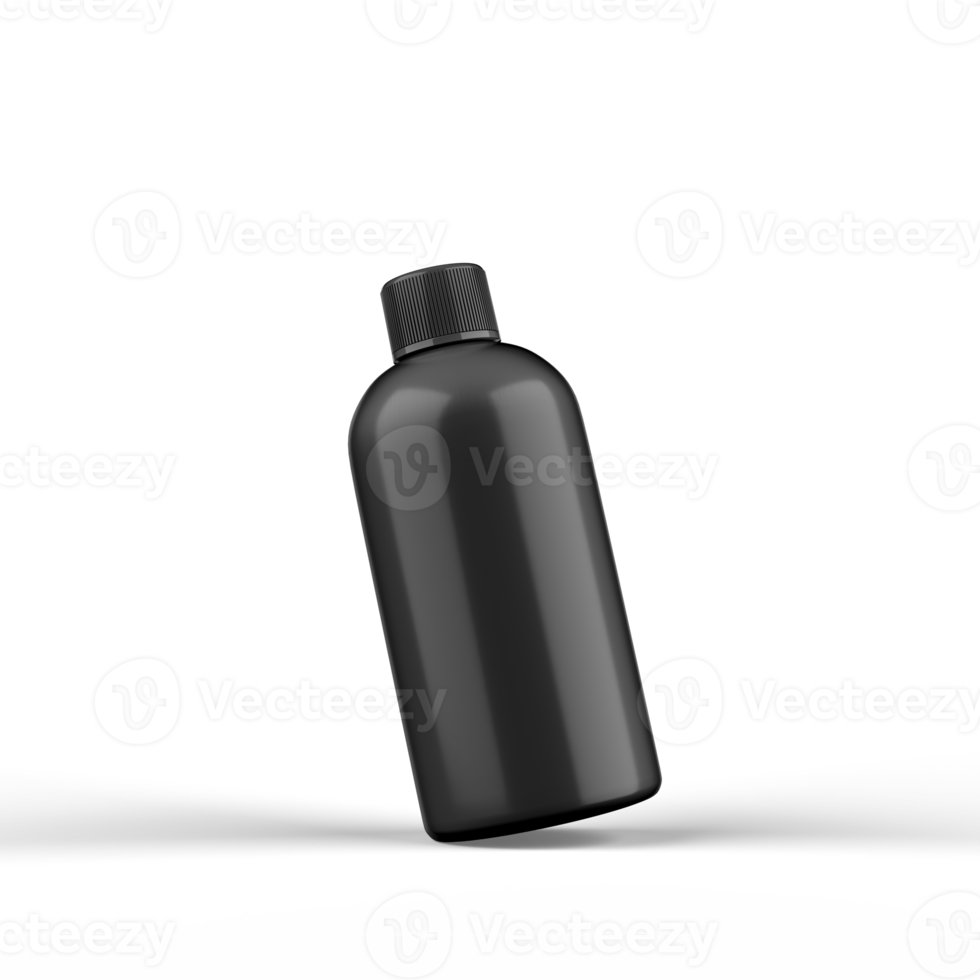 Glossy Bottle 3D Rendering for Mockup png