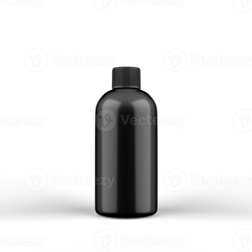 Glossy Bottle 3D Rendering for Mockup png