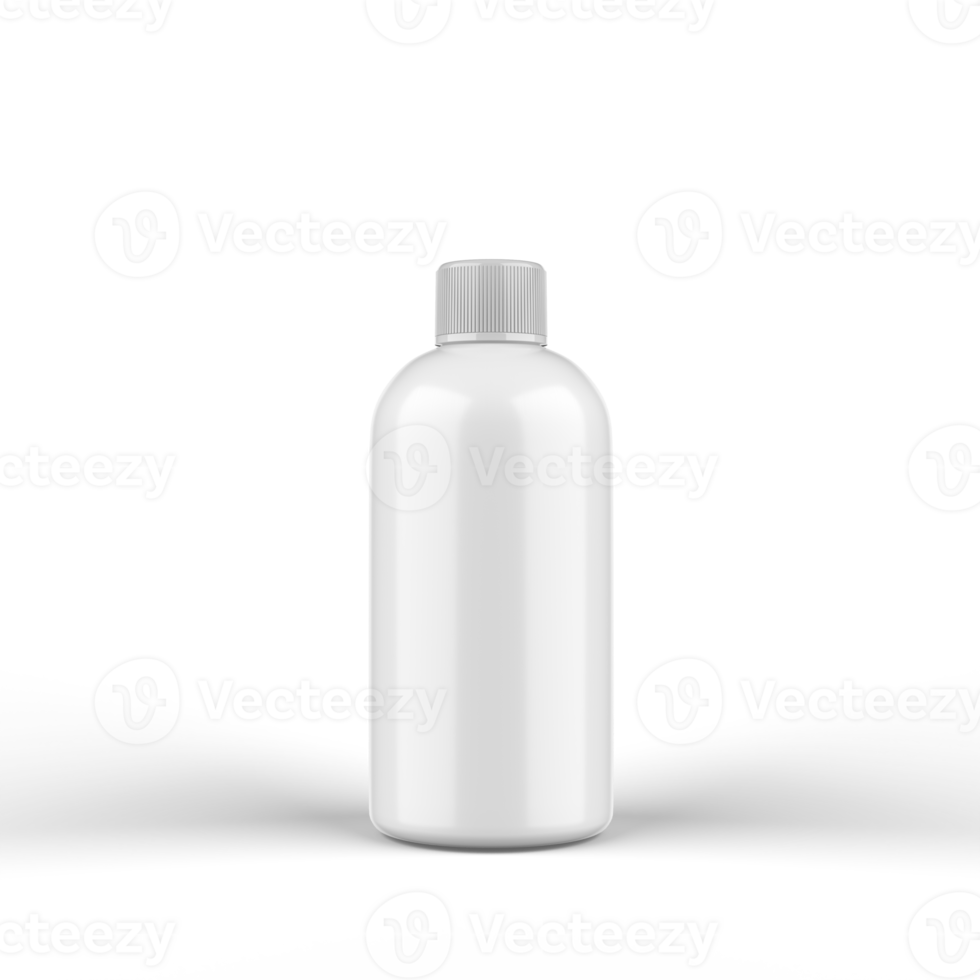 Glossy Bottle 3D Rendering for Mockup png