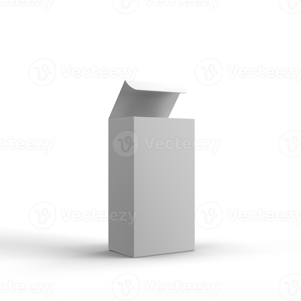 Paper Box High Quality 3D Rendering png