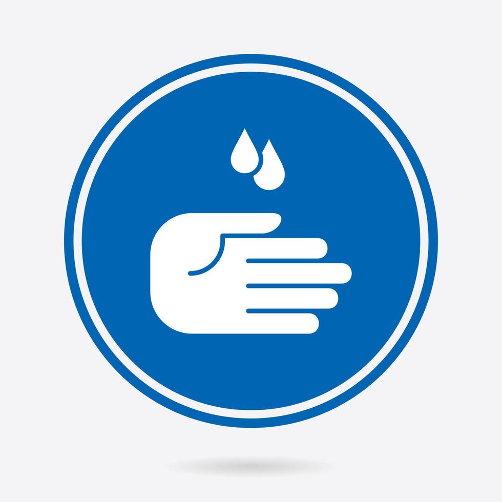 Hand washing - vector icon. Illustration isolated. Simple pictogram.