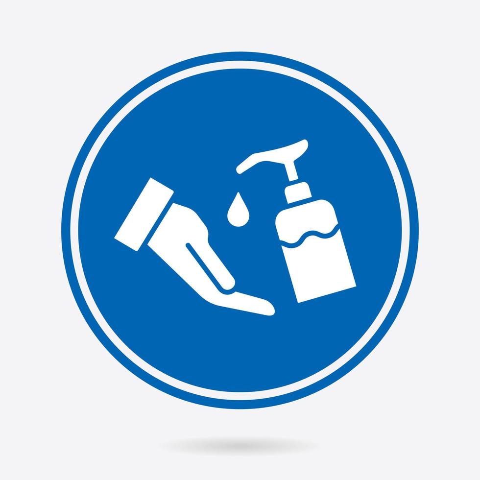 Hand hygiene - vector icon. Illustration isolated. Simple pictogram.