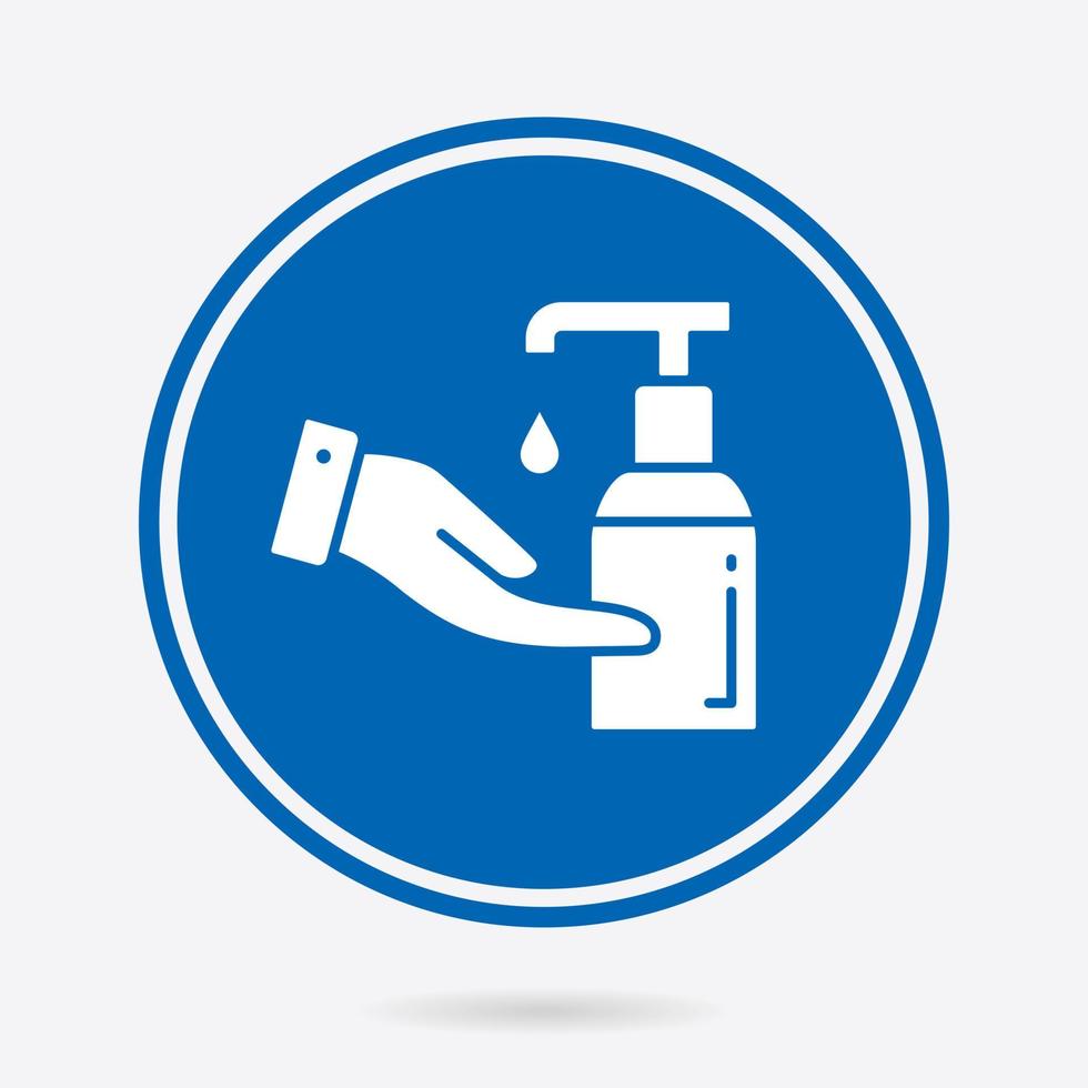 Hand washing - vector icon. Illustration isolated. Simple pictogram.