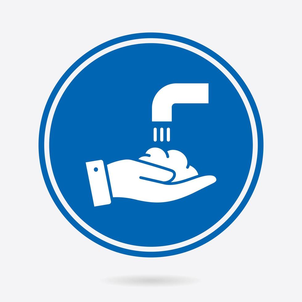 Hand washing - vector icon. Illustration isolated. Simple pictogram.