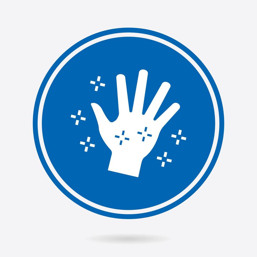 Hand washing - vector icon. Illustration isolated. Simple pictogram.