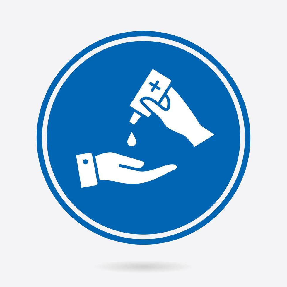 Hand hygiene - vector icon. Illustration isolated. Simple pictogram.