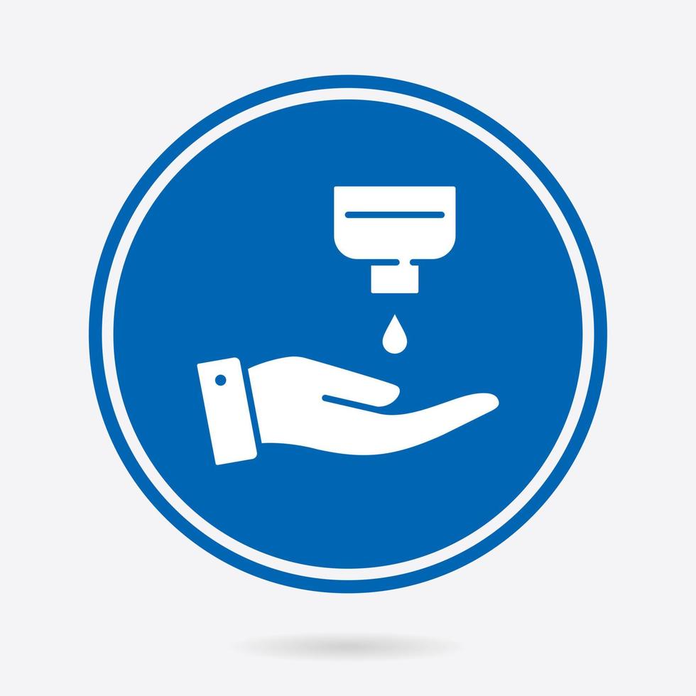 Hand hygiene - vector icon. Illustration isolated. Simple pictogram.
