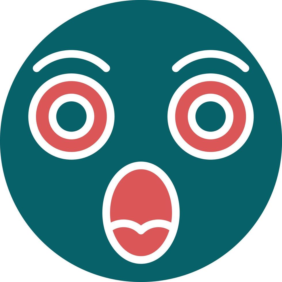 Shocked Icon Style vector