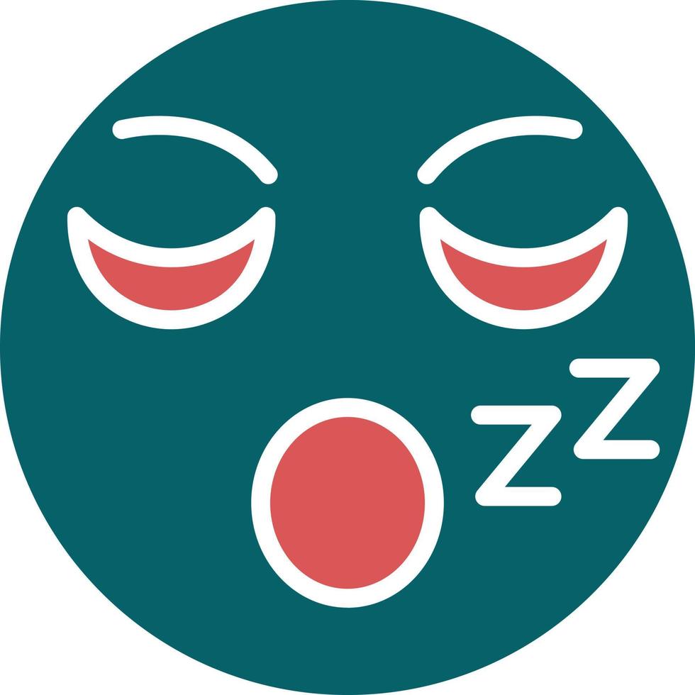 Sleepy Icon Style vector