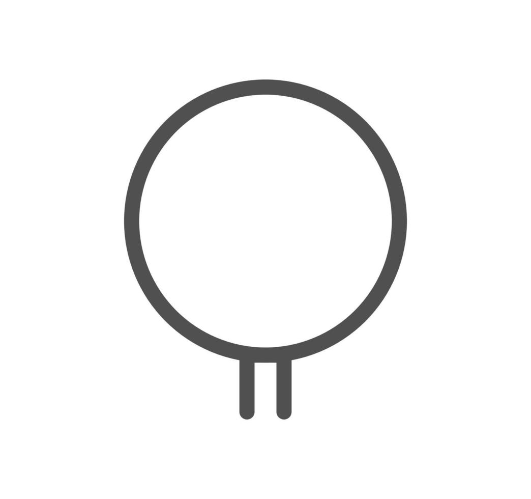 Navigation icon outline and linear vector. vector