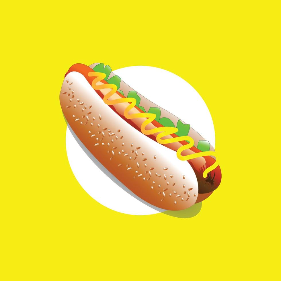 Hot dog vector design