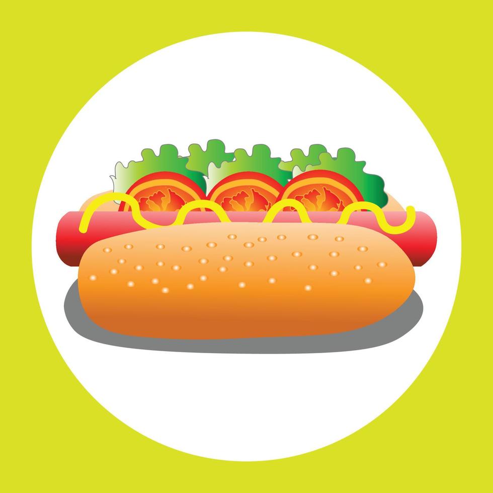 Hot dog vector design