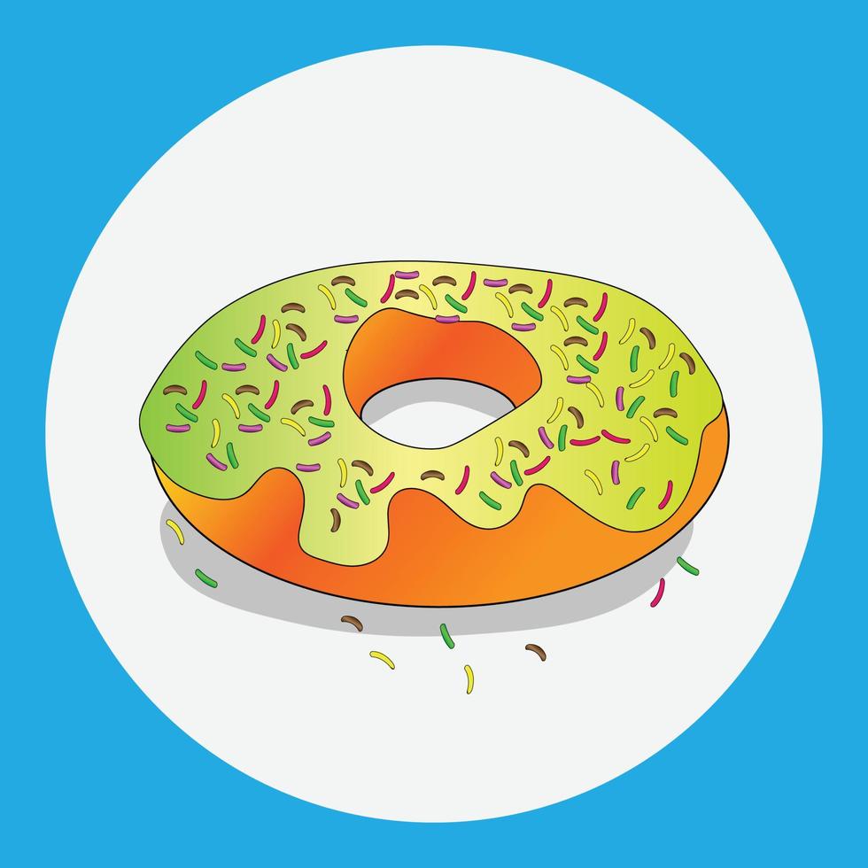 diseño de vector de donut