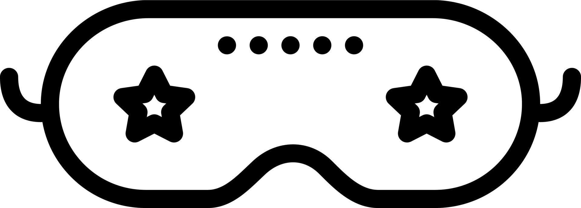 line icon for sleep mask vector