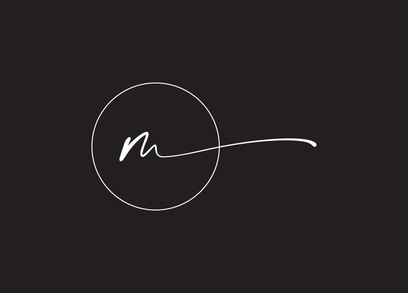 M logo design  company logo vector
