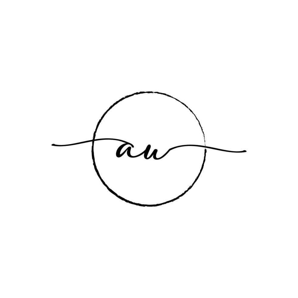 logotipo de belleza inicial vector