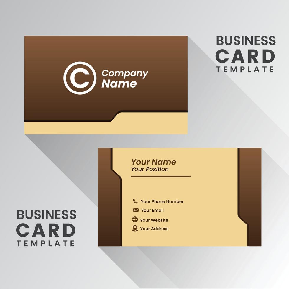 modern business card design . double sided business card design template . business card inspiration vector