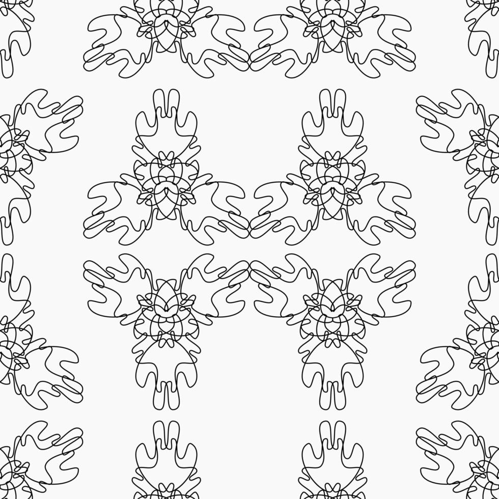 A collection of seamless patterns with abstract themes and high artistic value. Suitable for use on fabrics, book covers, invitations, or walls of homes and offices vector