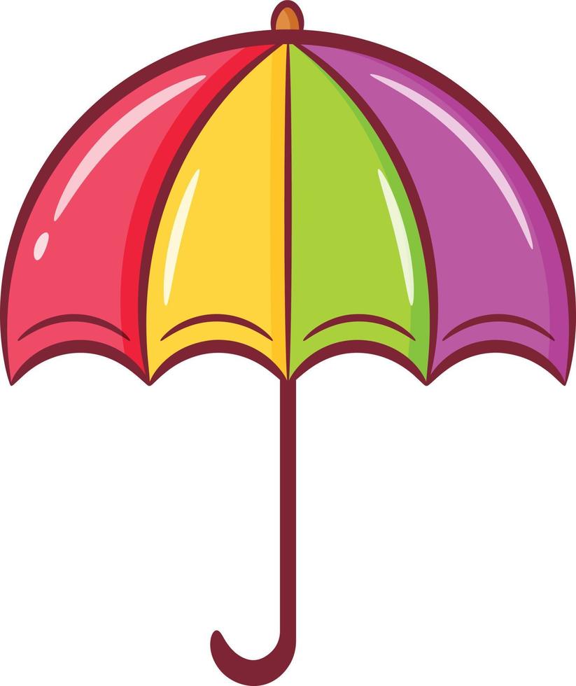 paraguas lindo para escuela flashcard 13272621 Vector en Vecteezy
