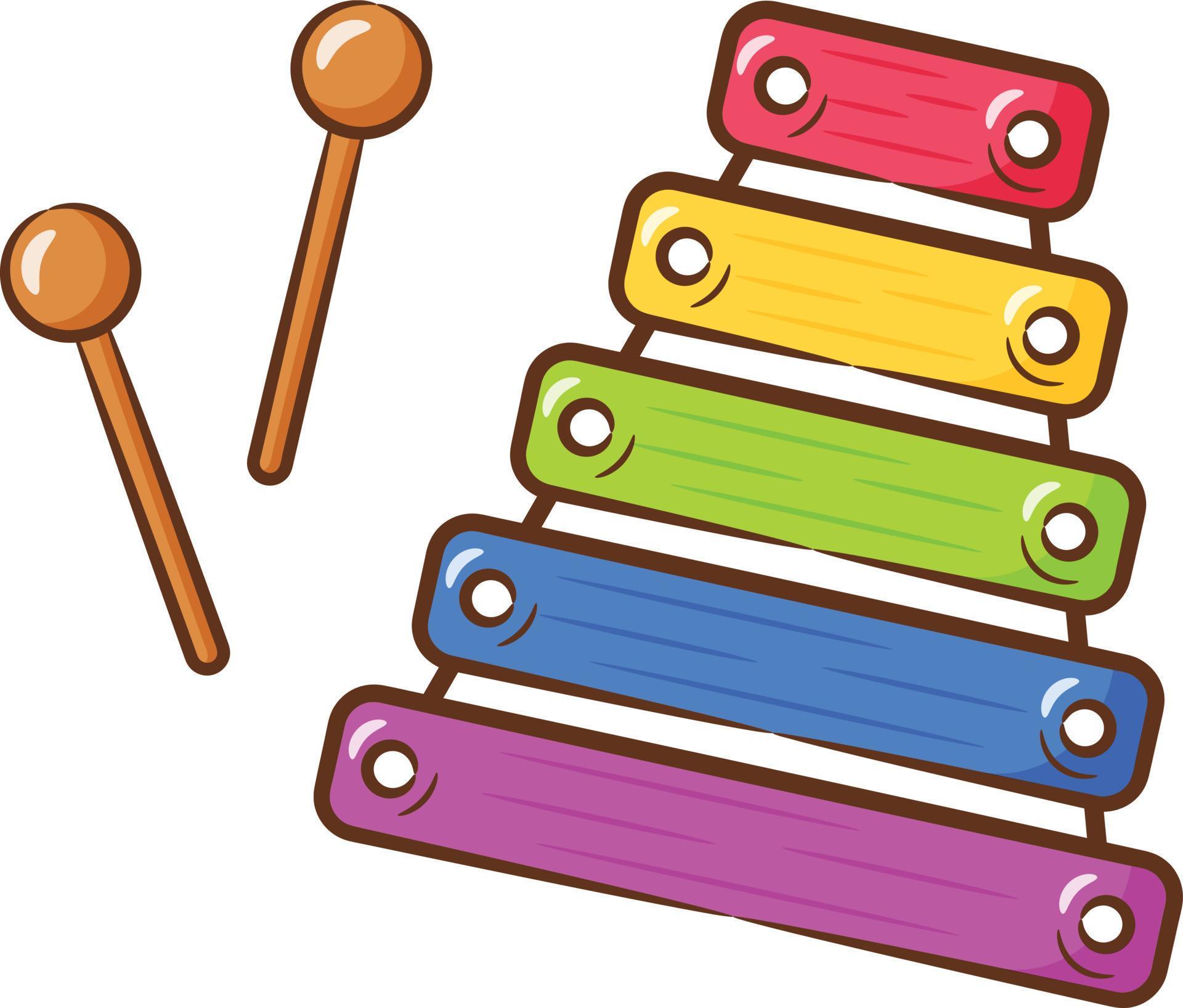 xylophone cute drawing for school flashcard 13272633 Vector Art at Vecteezy