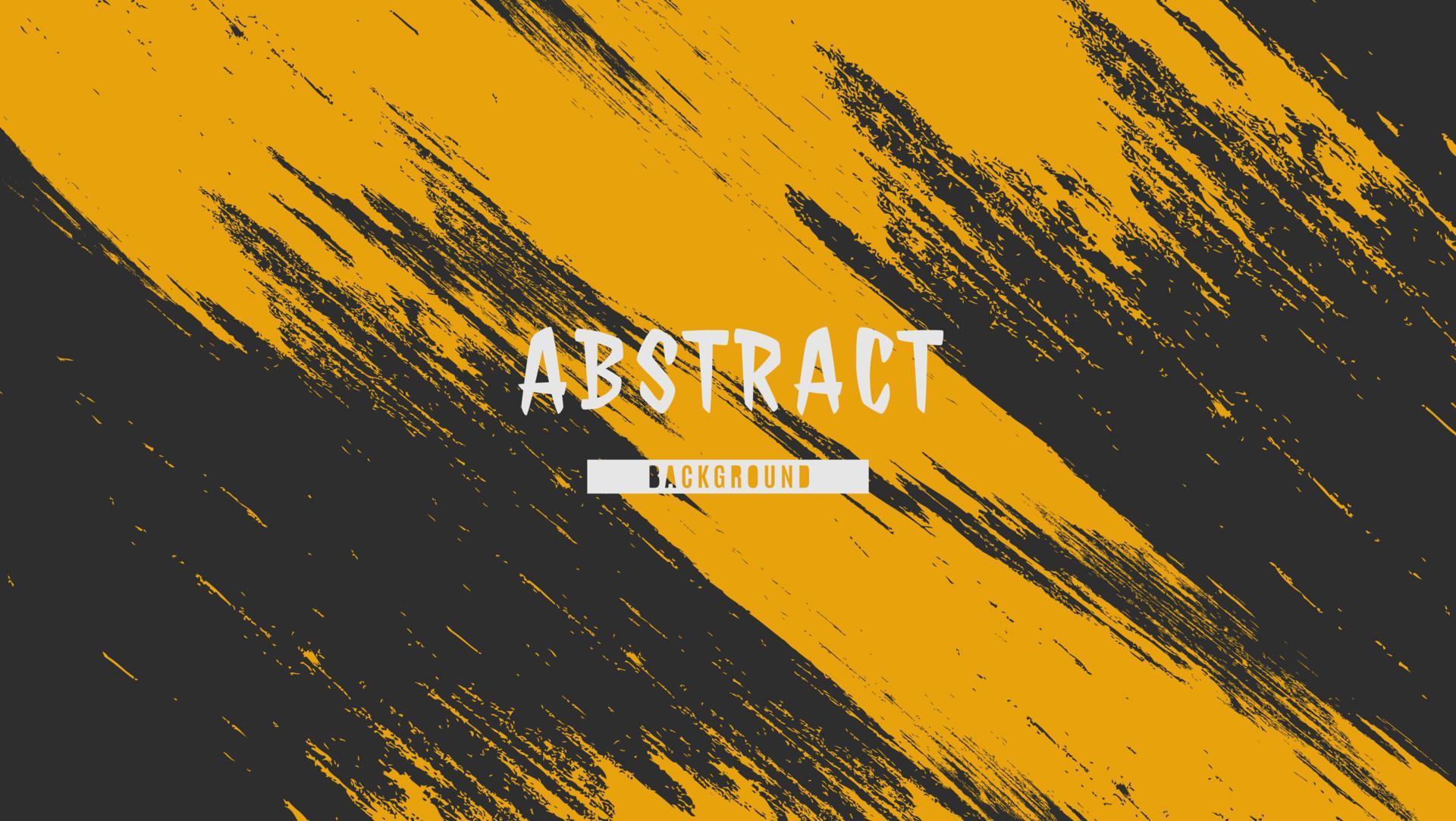 Abstract Yellow Grunge Scratch In Black Background Design 13272861 ...
