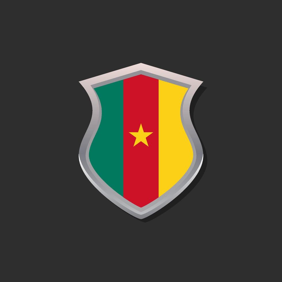 Illustration of Cameroon flag Template vector