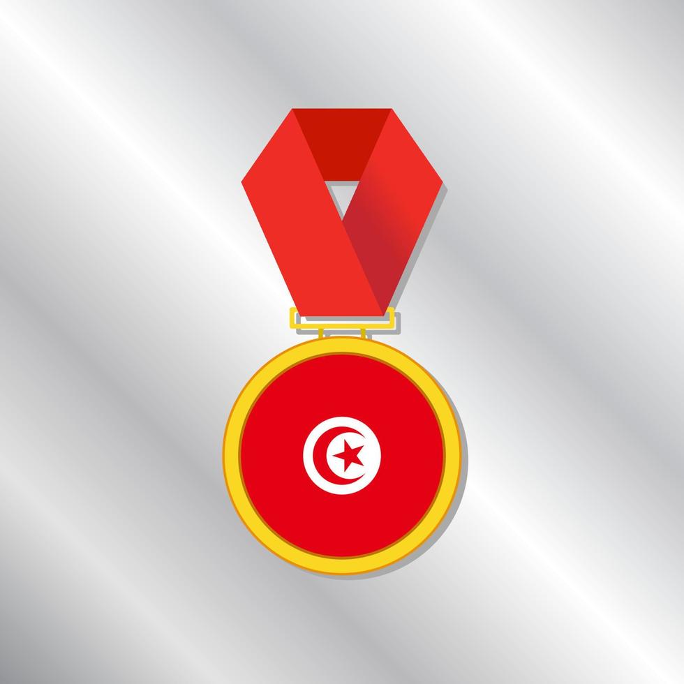 Illustration of Tunisia flag Template vector