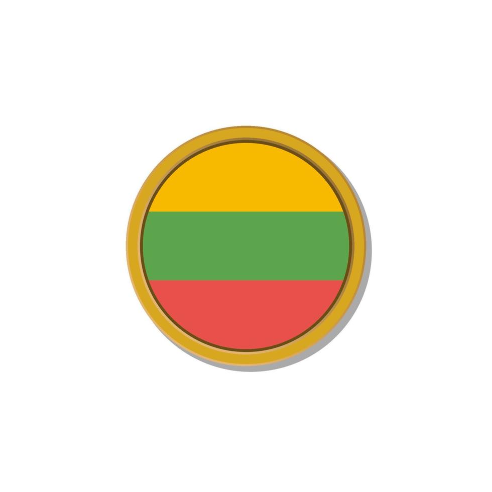 Illustration of Lithuania flag Template vector