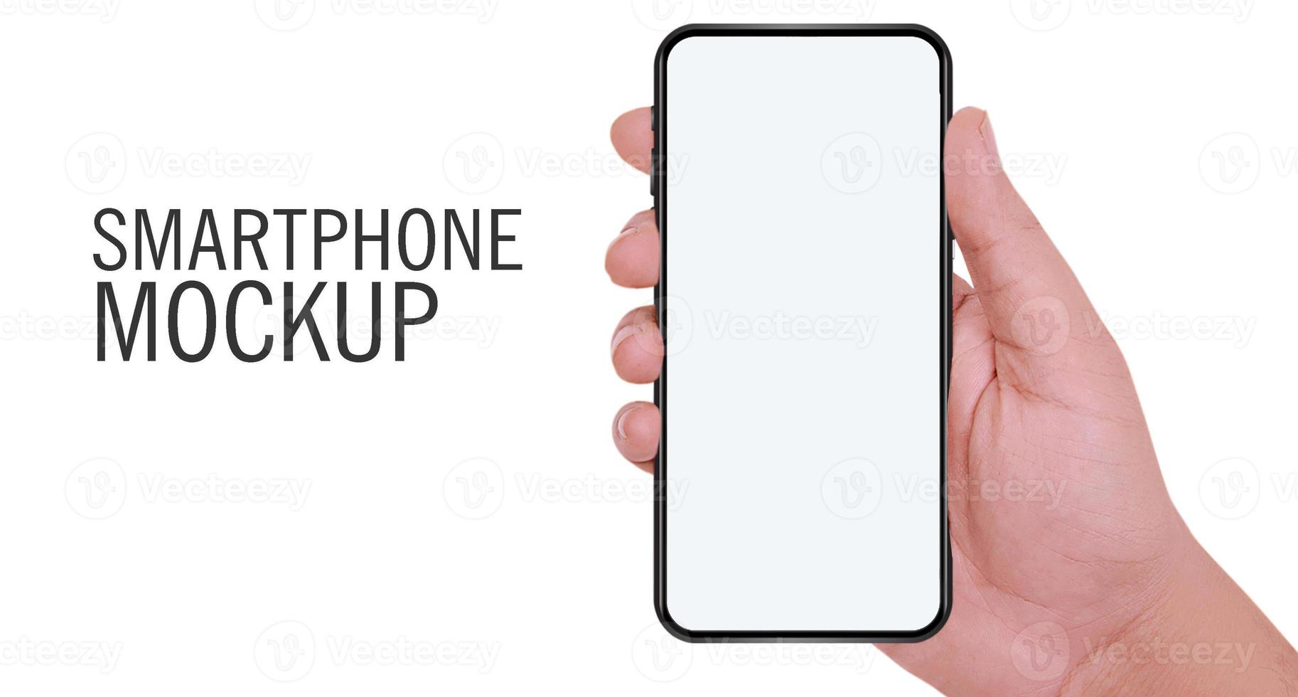 on hand smartphone mockup photo