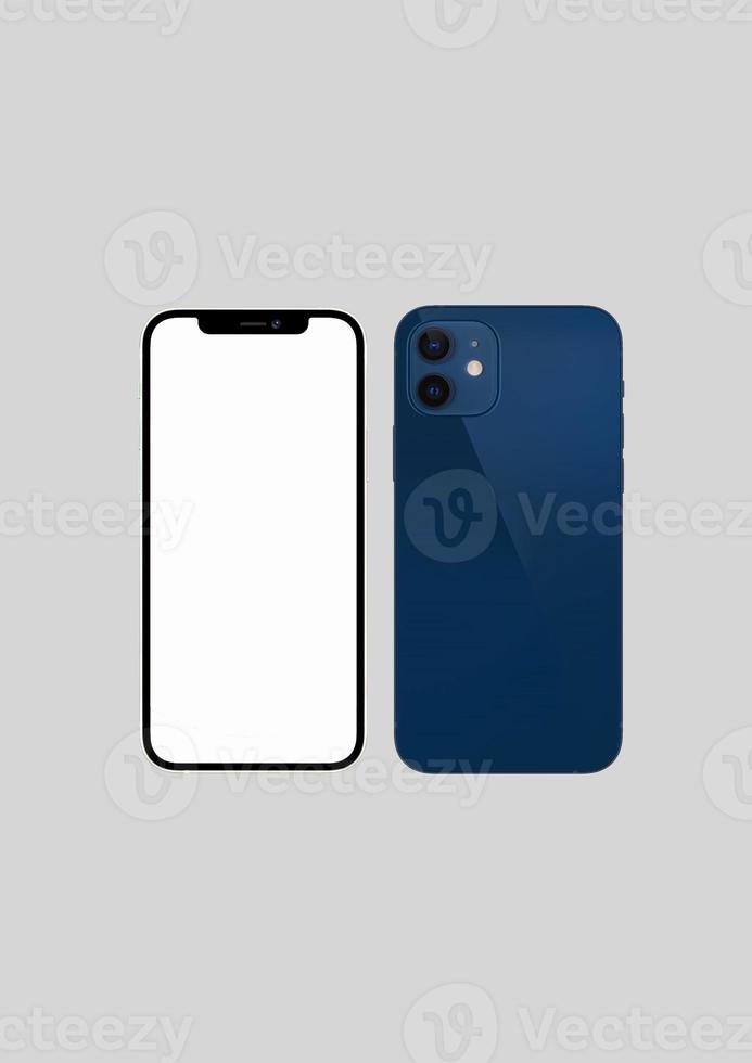 front and back smartphone mockup photo