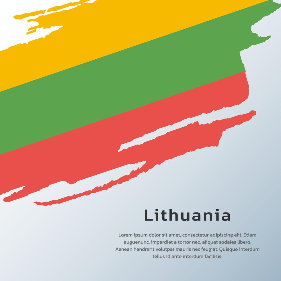 Illustration of Lithuania flag Template vector