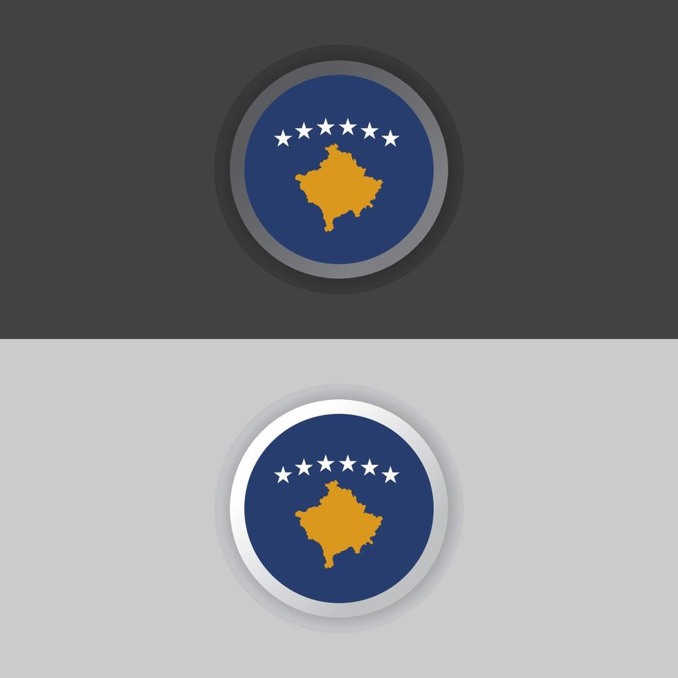 Illustration of Kosova flag Template vector