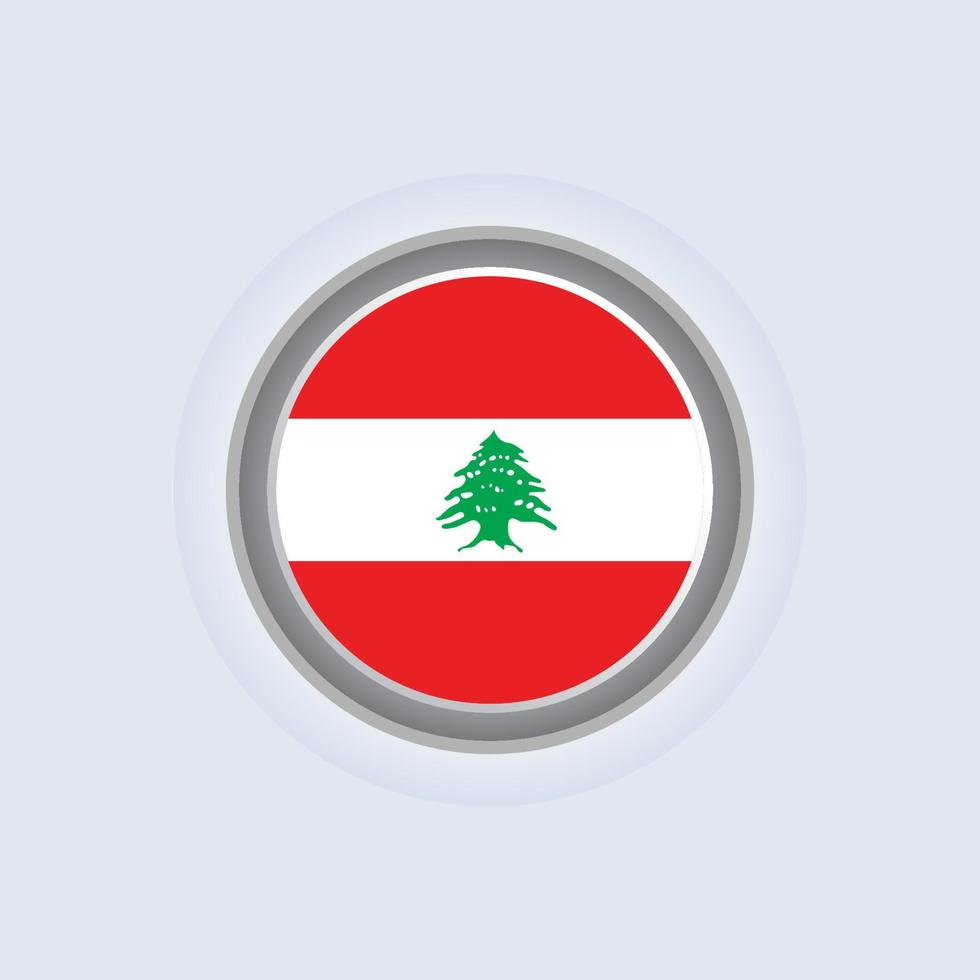 Illustration of Lebanon flag Template vector
