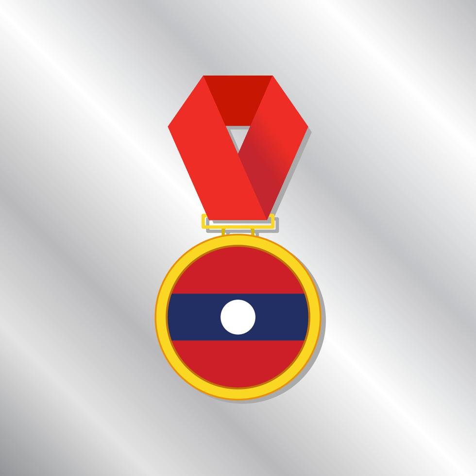 Illustration of Laos flag Template vector
