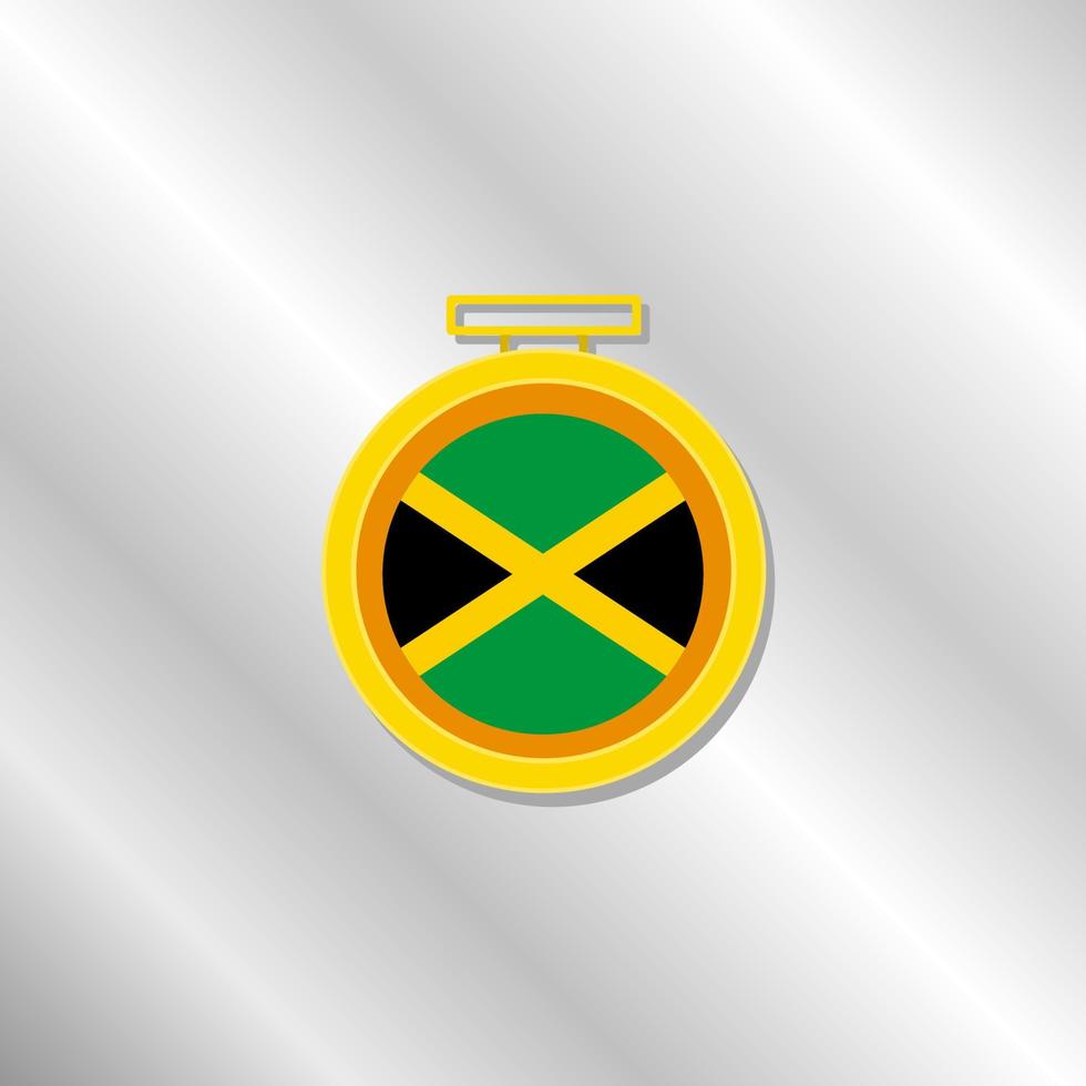 ilustración de la plantilla de la bandera de jamaica vector