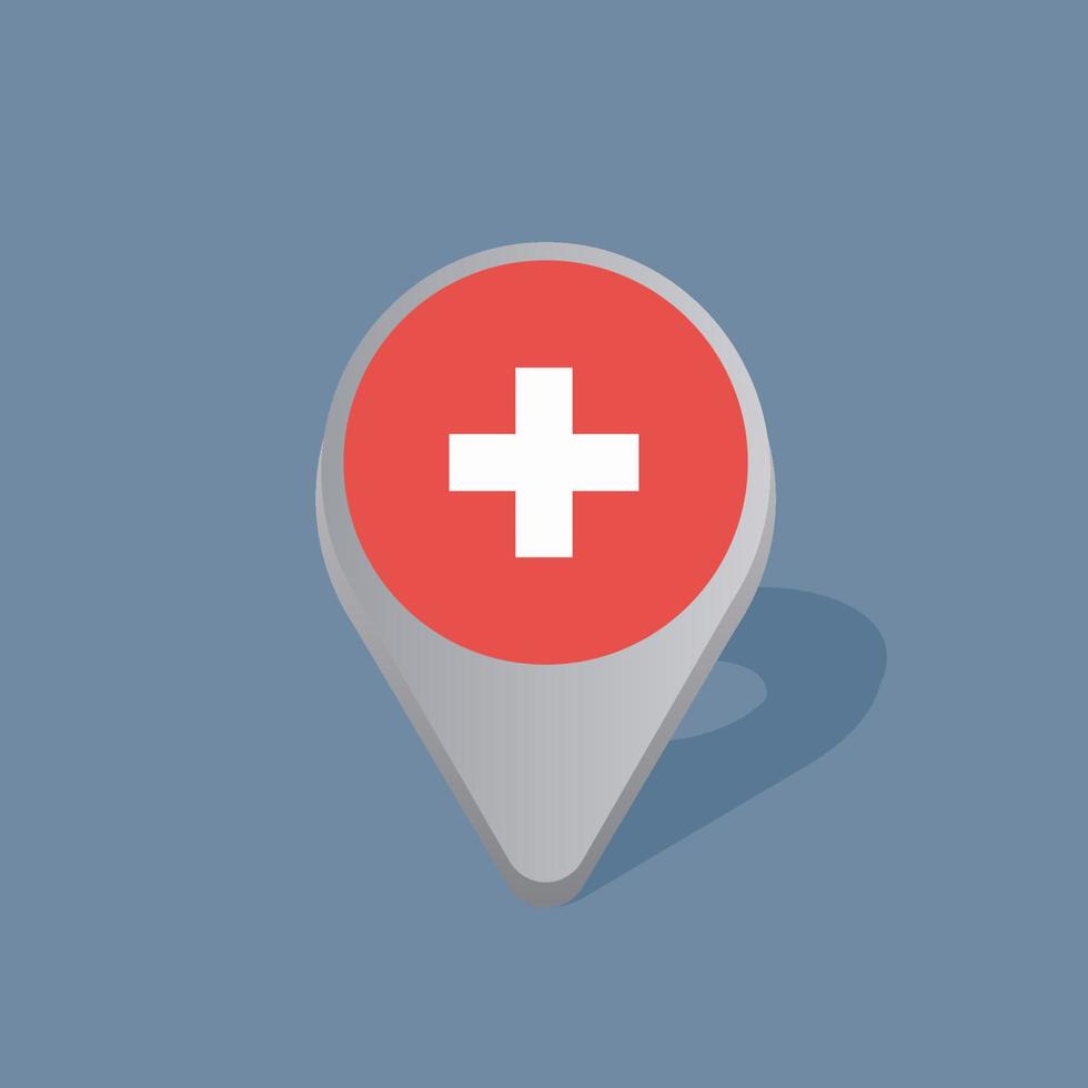 Illustration of Switzerland flag Template vector