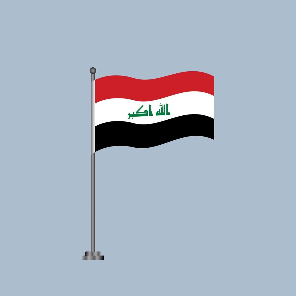 Illustration of Iraq flag Template vector