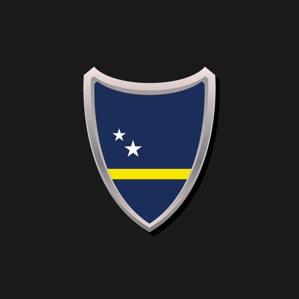 Illustration of Curacao flag Template vector